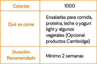 Paso 3 — 1000 kcal