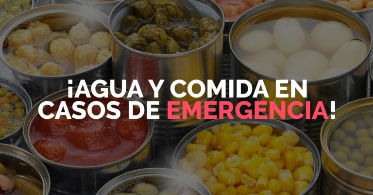 En casos de emergencia, es indispensable saber qué hacer con respecto a nuestra alimentación. 