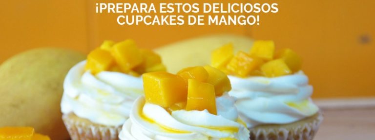 Los cupcakes de mango están llenos de nutrientes.