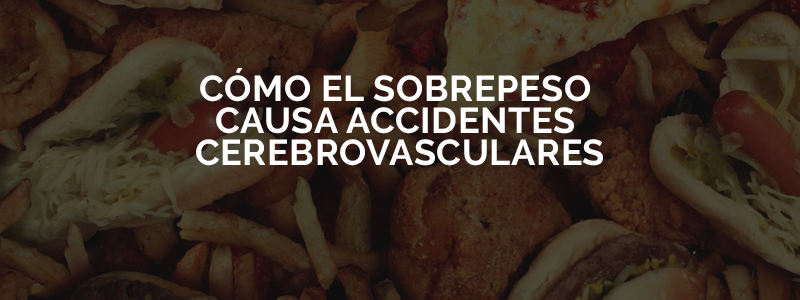 La obesidad eleva el riesgo de accidentes cerebrovasculares.